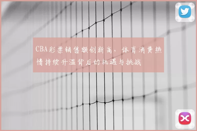 CBA彩票销售额创新高，体育消费热情持续升温背后的机遇与挑战